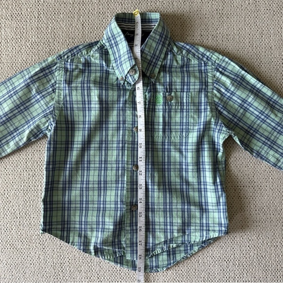Wrangler George Strait Boy’s Plaid L/S Button Up Shirt Size XS - Picture 8 of 9